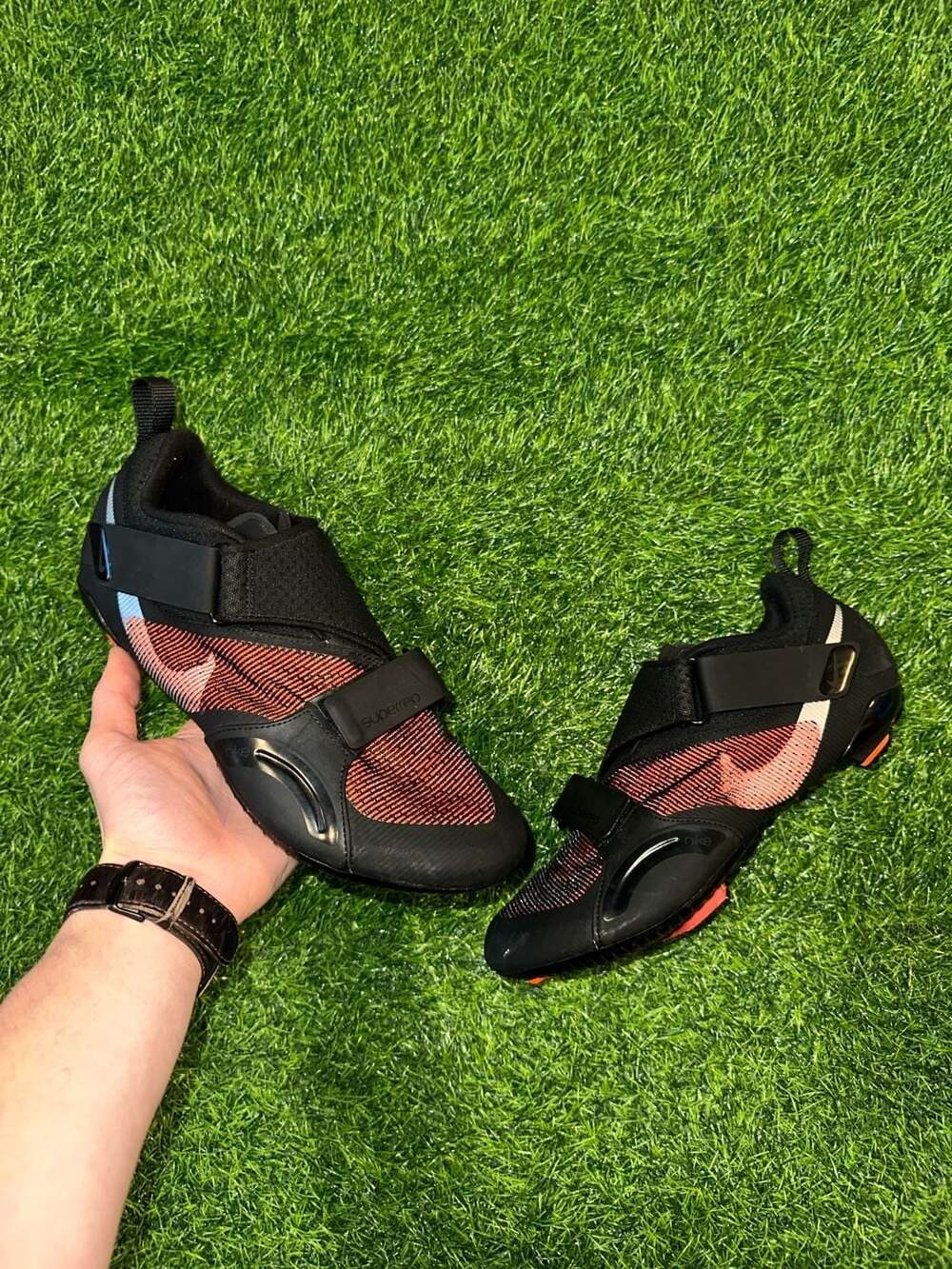 Nike Superrep Indoor Cycle Shoes Black Solar Red CW2191-008 ARC1+ Cleat M10/W11.